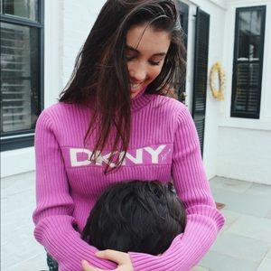 Magenta DKNY Turtleneck